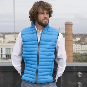Bodywarmer homme bi-matière