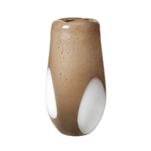 Ada Dot – vase en verre taupe H37cm