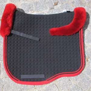 Tapis Eurofit Noir mouton décoration Rouge - Mattes