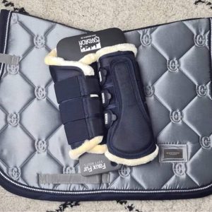 Tapis de selle MIXTE et guêtres ESKADRON - CRYSTAL GREY