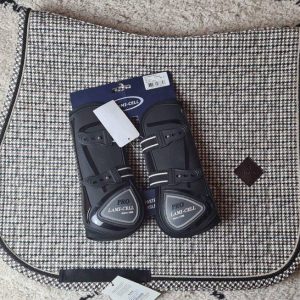 Tapis pied de Poule MIXTE marron et Guêtres Lamicell Noire