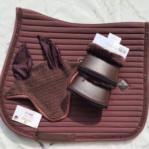 Tapis Pearl MIXTE, bonnet Glitter Band et cloches Kentucky - Marron