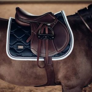 Tapis de selle Midnight white Edge - Equestrian Stockholm