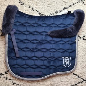 Tapis Mattes Eurofit - Velours marine bord gris