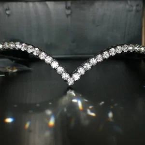 Frontal gros strass blanc