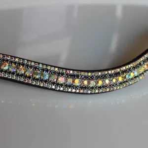 Frontal strass blancs et noirs