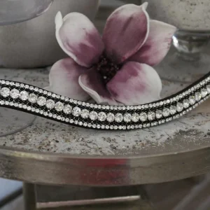 Frontal strass blancs et noirs