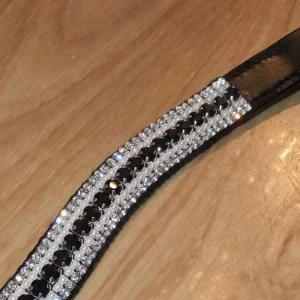 Frontal strass blanc et noir WWF