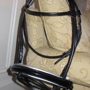 Bridon cuir rond argent EquiT