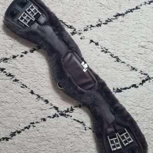 Sangle courte SLIM-LINE demi-lune marron - MATTES