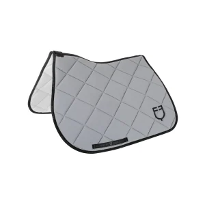 Tapis de selle technique logo gris/noir- EQUESTRO