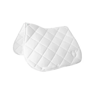Tapis de selle technique logo blanc/blanc - EQUESTRO