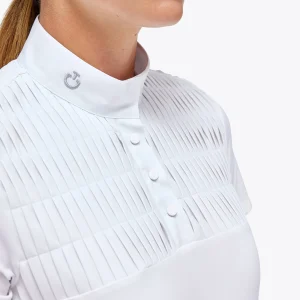 Polo de concours Jersey S/S Pleated Bib  - CAVALLERIA TOSCANA