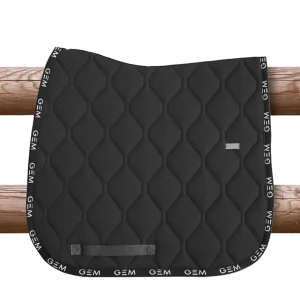 Tapis de selle LOVE DRESSAGE NOIR - GEM