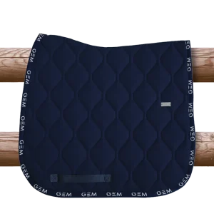 Tapis de selle LOVE DRESSAGE Marine - GEM