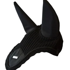 Bonnet anti-mouches Anti-bruit Padded Noir - Equestrian Stockholm