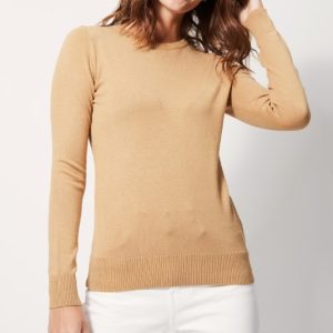 Pull Col Rond Manches Longues Uni