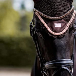 Bonnet anti-mouches Equito - Marron/Rose Gold