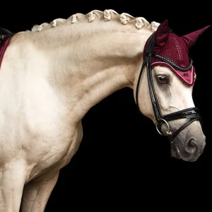 Bonnet anti-mouches bordeaux - Equestrian Stockholm