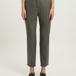 Pantalon Sept-huitième Taille Moyenne Deux Poches Françaises