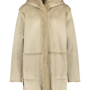 Manteau Mi Long Manches Longues Reversible Zippé Deux Poches