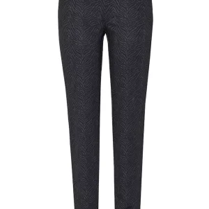 Pantalon Long Taille Moyenne élastique Deux Poches Imprimé Slim