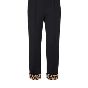 Pantalon Sept-huitième Taille Moyenne élastique Bas Skinny Imprimé