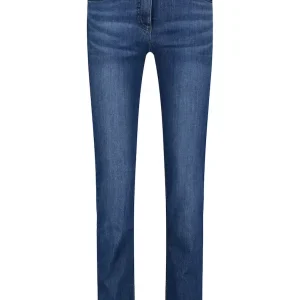 Pantalon Sept-huitième Taille Moyenne Cinq Poches Slim