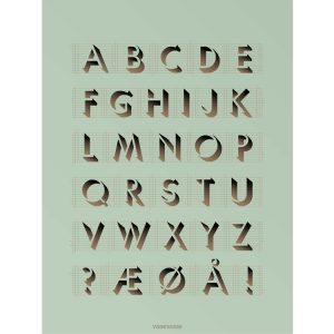 ABC Mint – affiche 30 x 40 cm