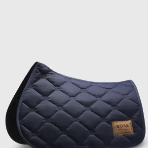 Tapis de selle Bleu marine Solid Sky Captain Mixte - Boss Equestrian