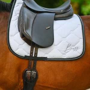 Tapis de selle Glitter Blanc Dressage - Boss Equestrian