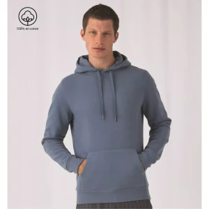 Sweat à capuche 100% en coton certifié OEKO-TEX
