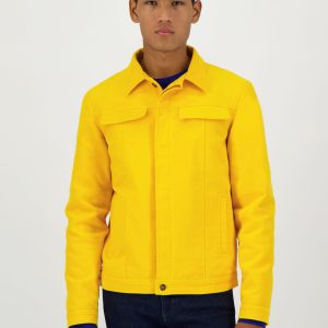Blouson trucker jaune
