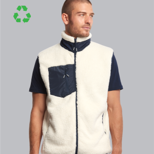 Bodywarmer Sherpa homme recyclé personnalisable