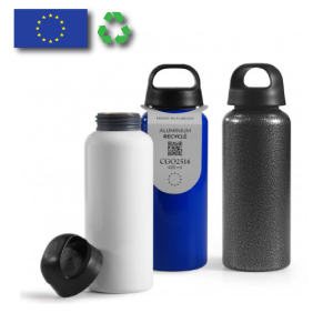 Bouteille 450ml en alu recyclé Made in Europe personnalisable