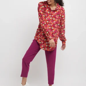 CHEMISE DROITE À MOTIF GRAPHIQUE JOIE DE VIVRE