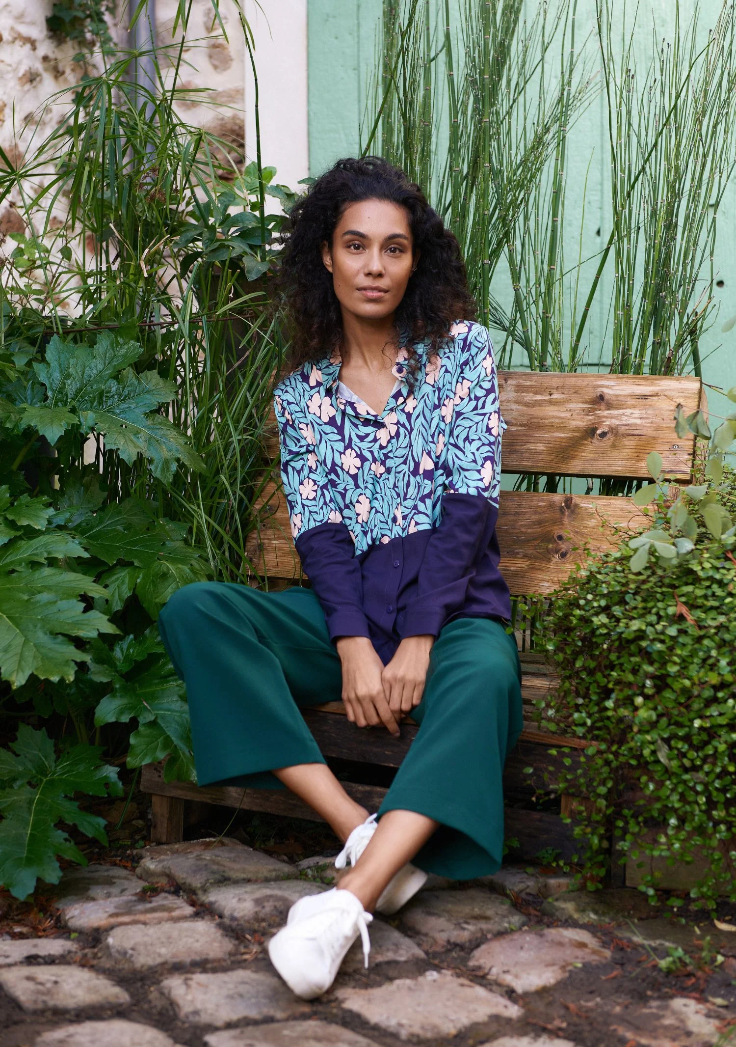 CHEMISE CHEMI JARDIN ROSE