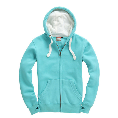 Sweat zippé à capuche peau de pêche – Image 4