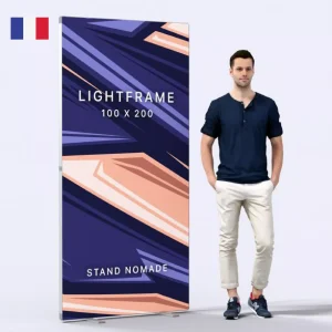 Cadre autoportant 100×320 Made in France personnalisable recyclé