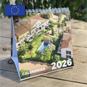 Calendrier chevalet à spirale Made in Europe personnalisable