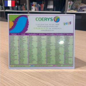 Calendrier chevalet Made in France personnalisable