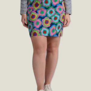 JUPE JESFU FLOWERPOWER MULTICOLORE
