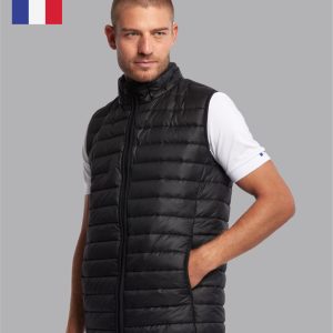 Bodywarmer homme recyclé Made in France personnalisable