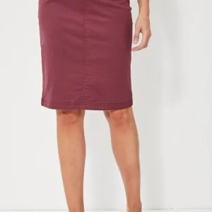 Jupe longueur genoux droite uni