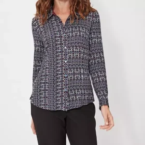 Chemise manches longues imprimée