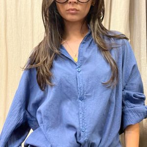BLOUSE BIBA BLEU JOHANNA