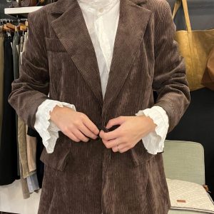 BLAZER NINA CHOCO VELOURS JOHANNA
