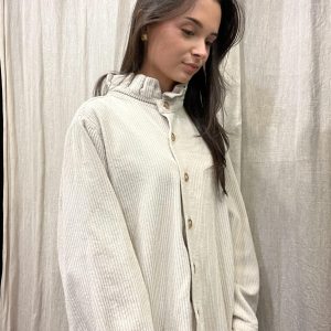 Chemise Colette Ecru velours johanna