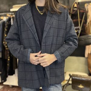 Blazer carla carreaux bleu johanna