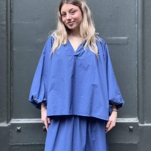 Blouse celia bleu femme johanna